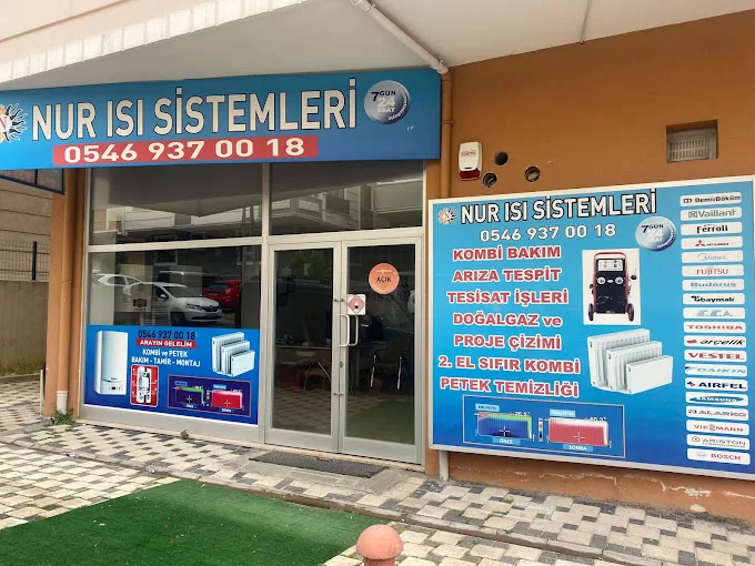 Nur Isı Sistemleri Sancaktepe dükkânı ve tabelası